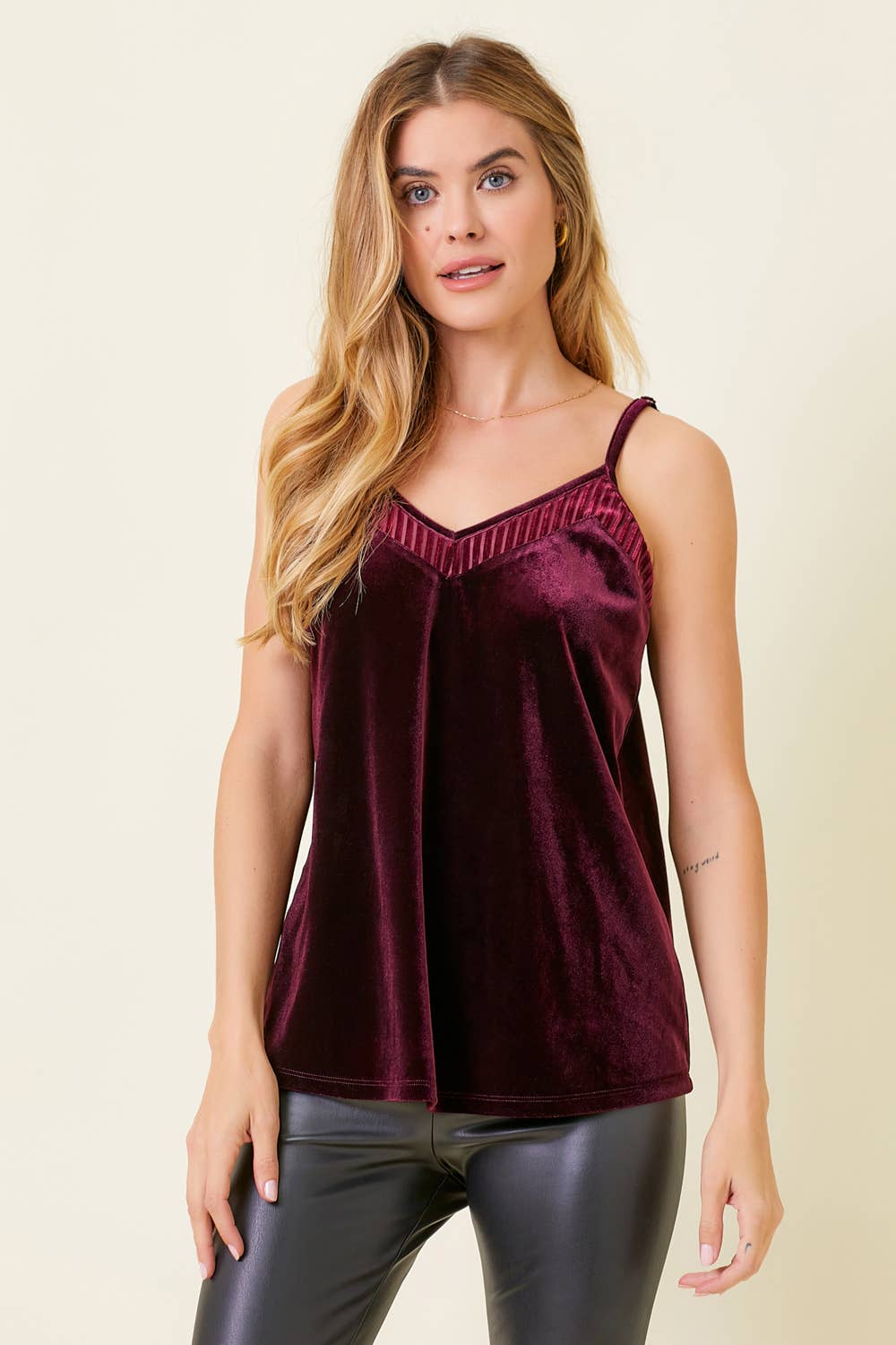 The Zenna Mixed Velvet Cami