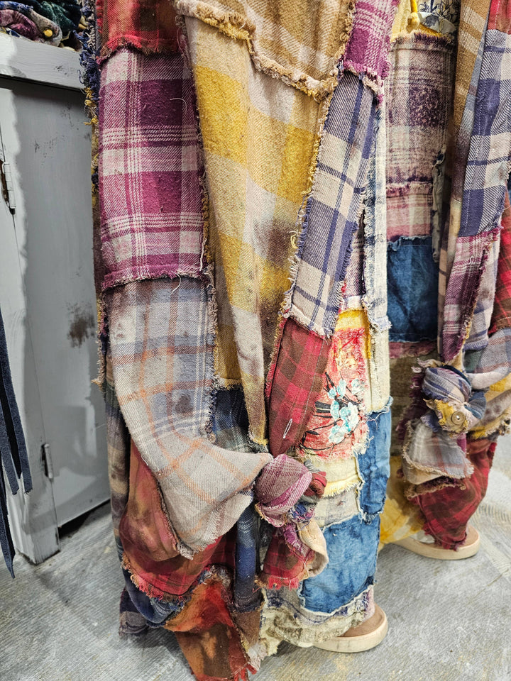 So Patched Upcycled Patchwork Duster