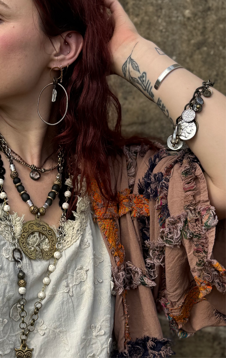 Mixed Coins & Trinkets On Chains