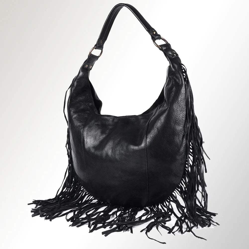 Sale - She's a Scarlette Fringe Smooth Leather Bag