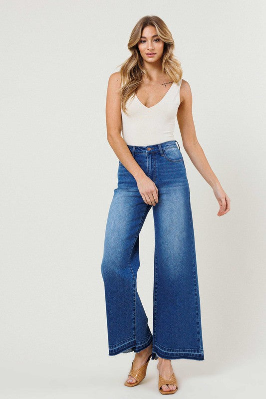 Val Denim High Waisted Wide Leg Jeans