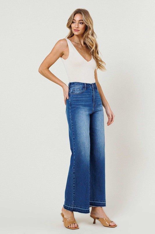 Val Denim High Waisted Wide Leg Jeans