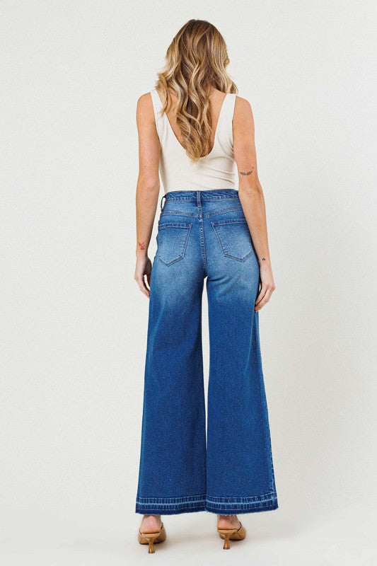 Val Denim High Waisted Wide Leg Jeans