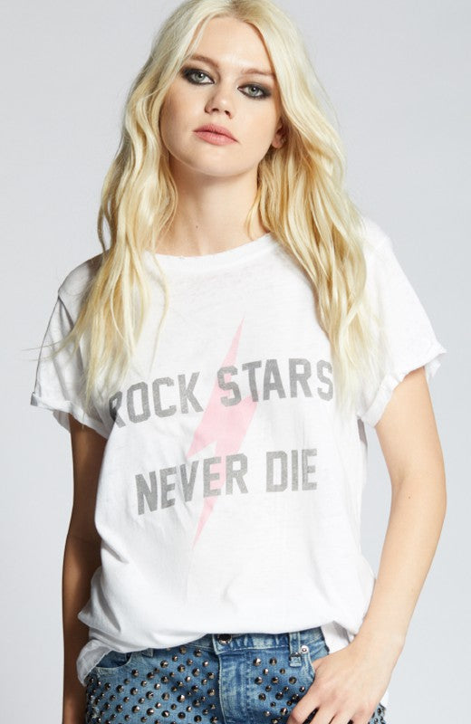 Rock Stars Never Die Burnout Recycled Karma Top