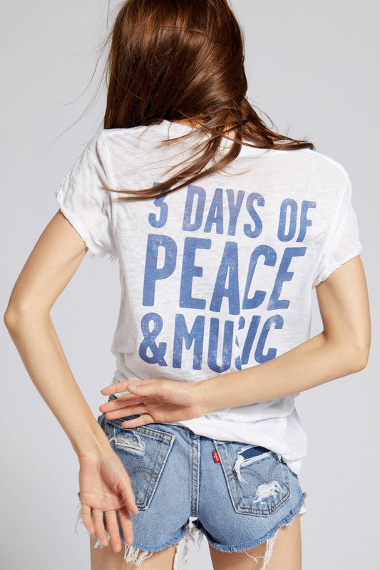 Woodstock 3 Days of Peace & Music Tee Recycled Karma Top