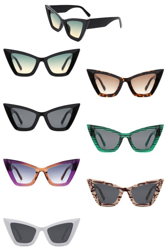 Square Retro Fashion Cat Eye Sunglasses