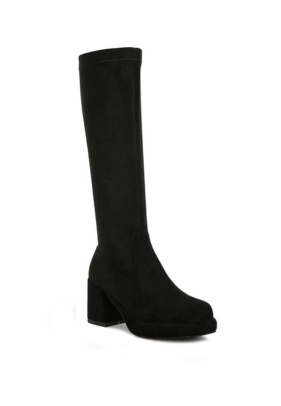 Morpin Stretch Suede Calf Boots