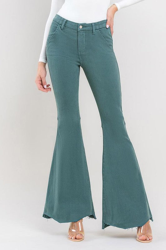Evermore Super High Rise Wide Leg Flare Jeans