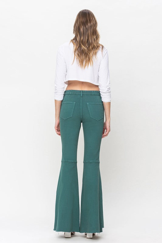 Evermore Super High Rise Wide Leg Flare Jeans