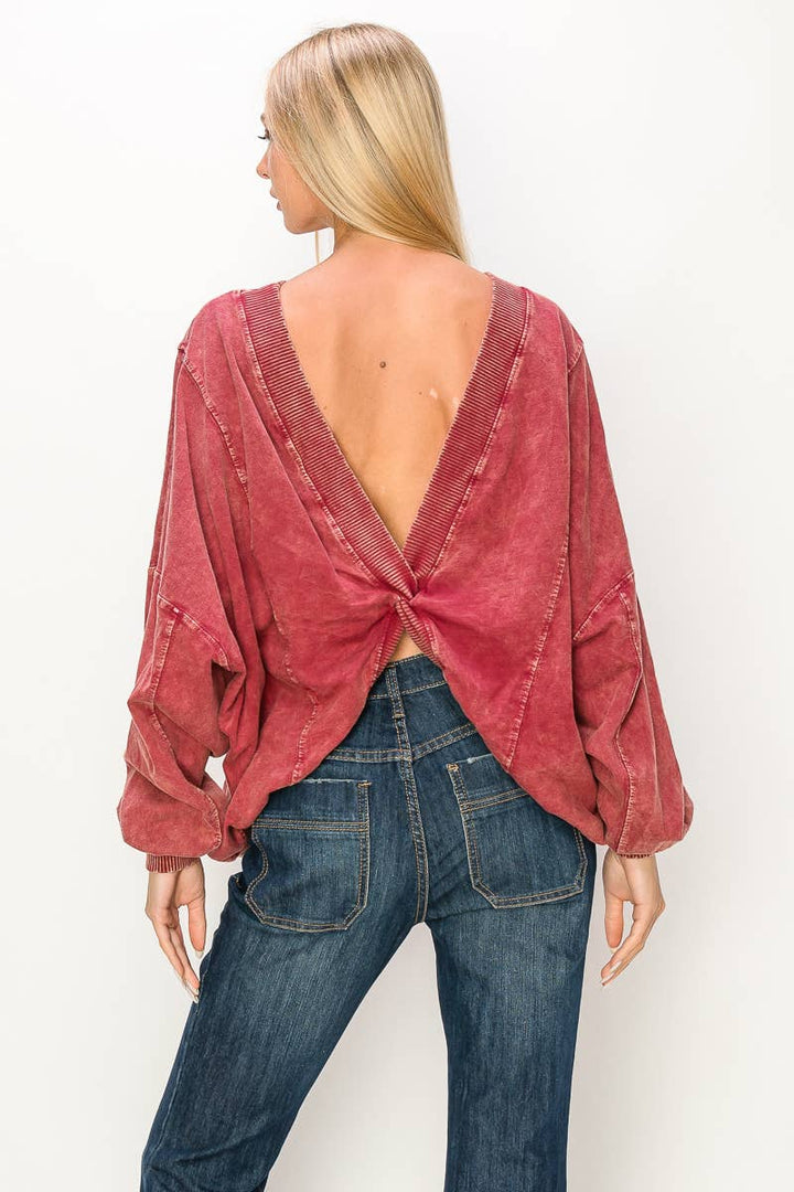 The Deb MineralWash Twisted Reversible Top