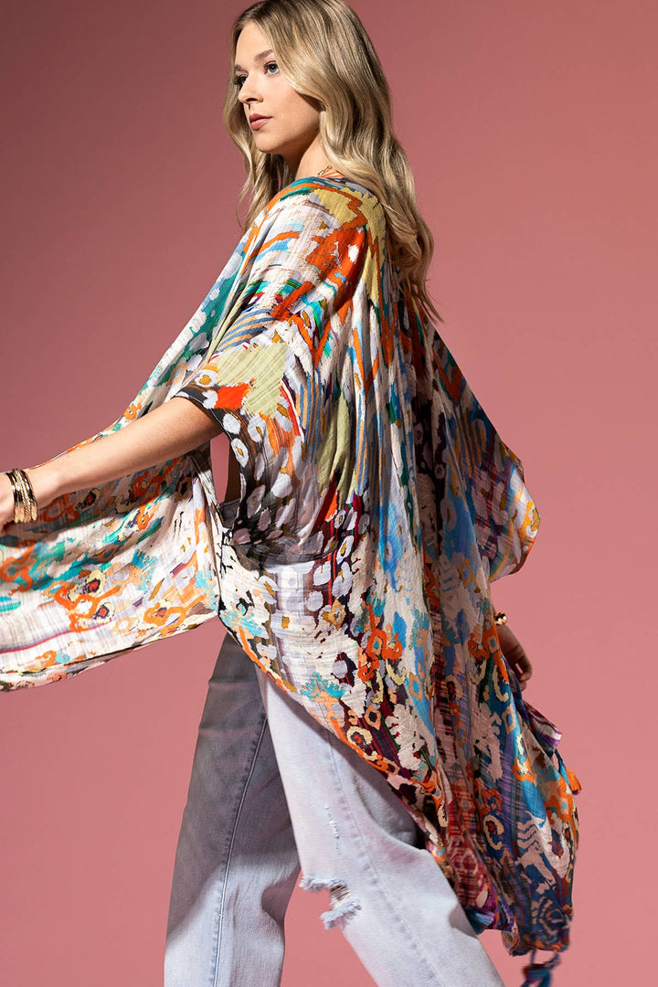 Soho funky Tassel Boho Layering Kimono