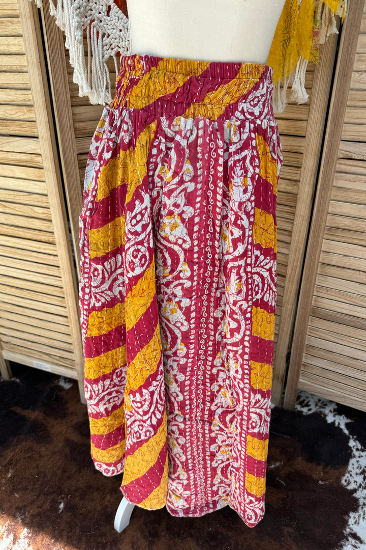 Combo 1 - Ever After Reversible Kantha Maxi Skirt