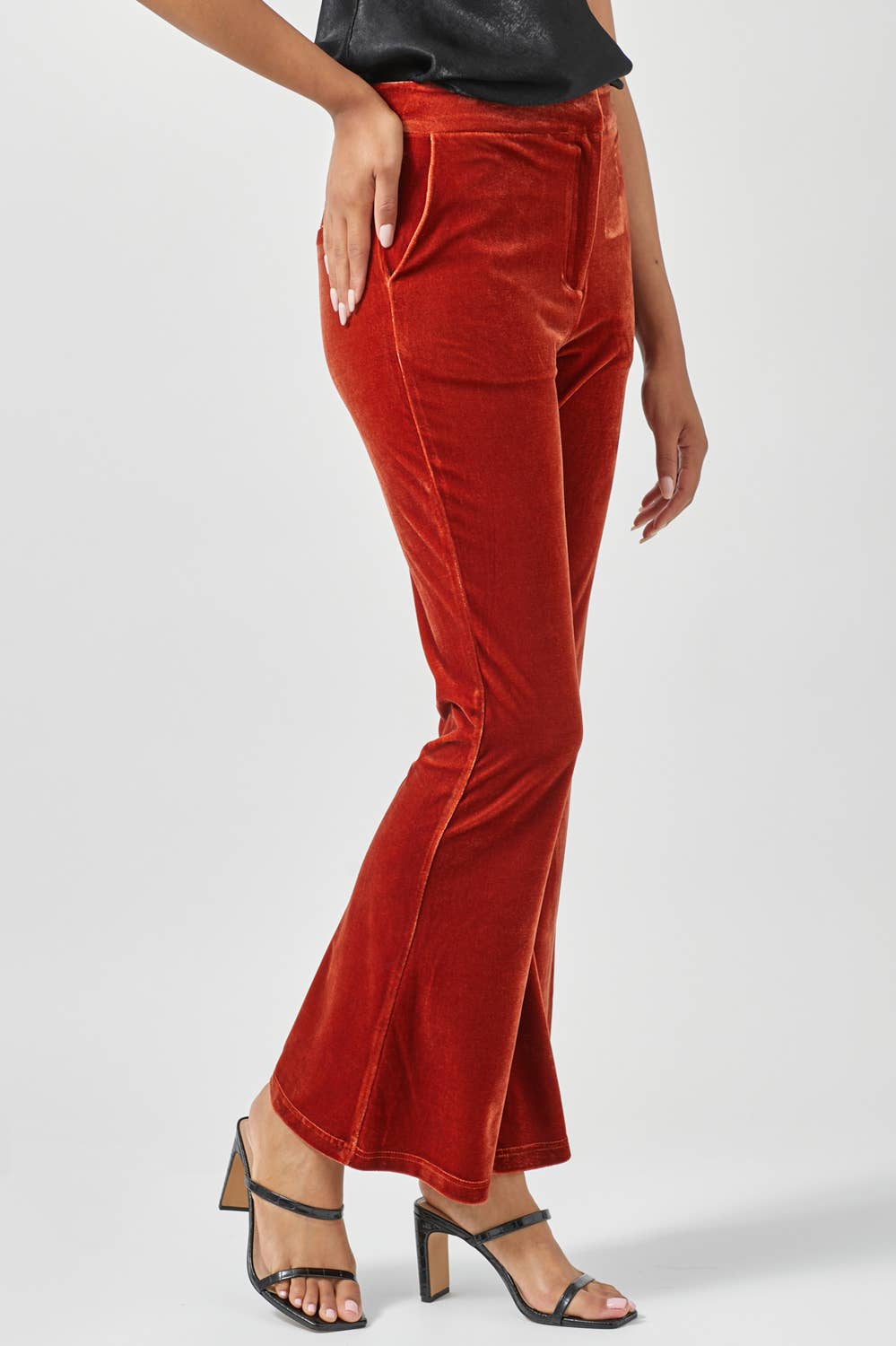 The Zenna Velvet Flare Trousers