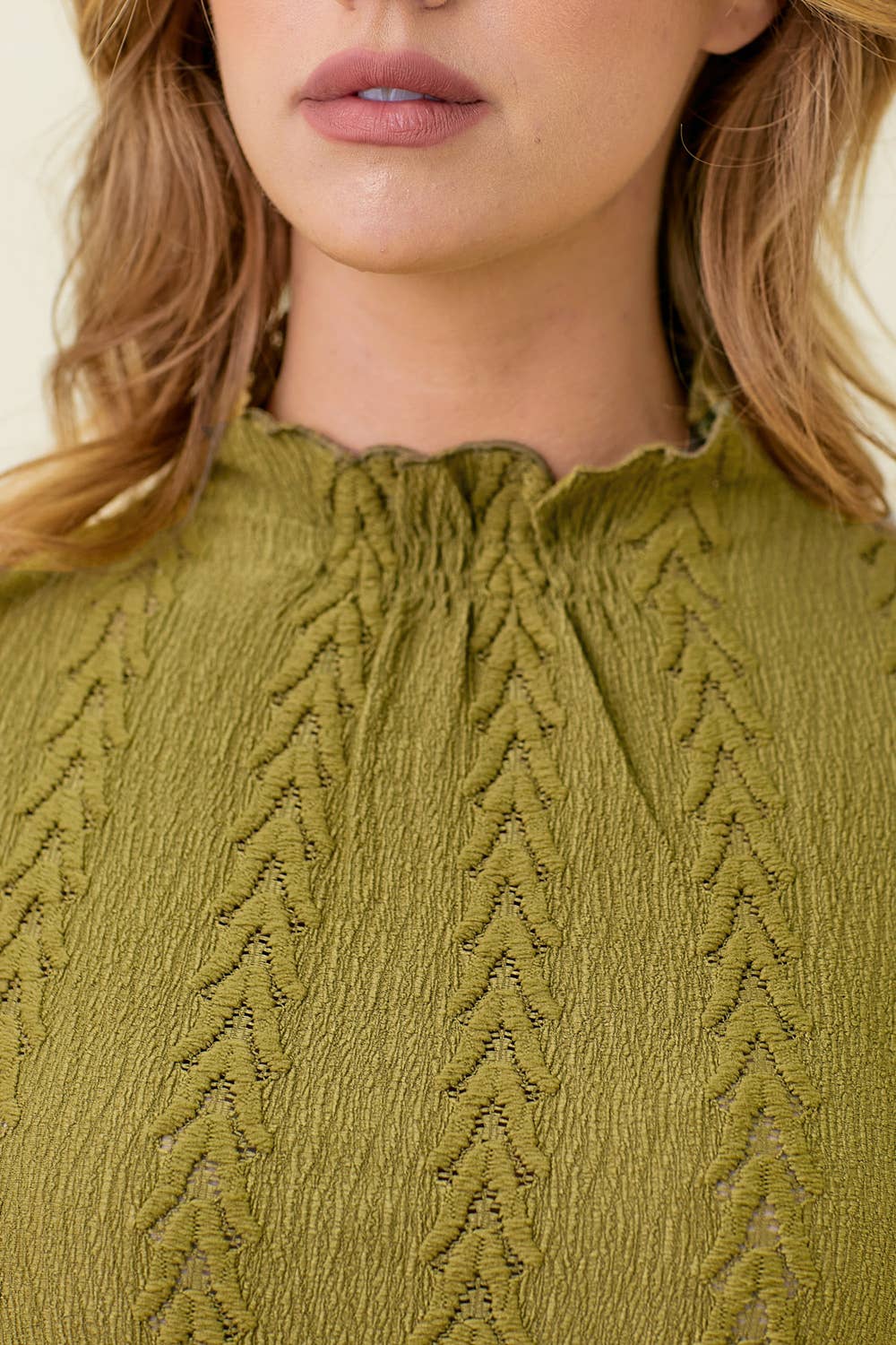 Then Everest Lettuce Edge Textured Top