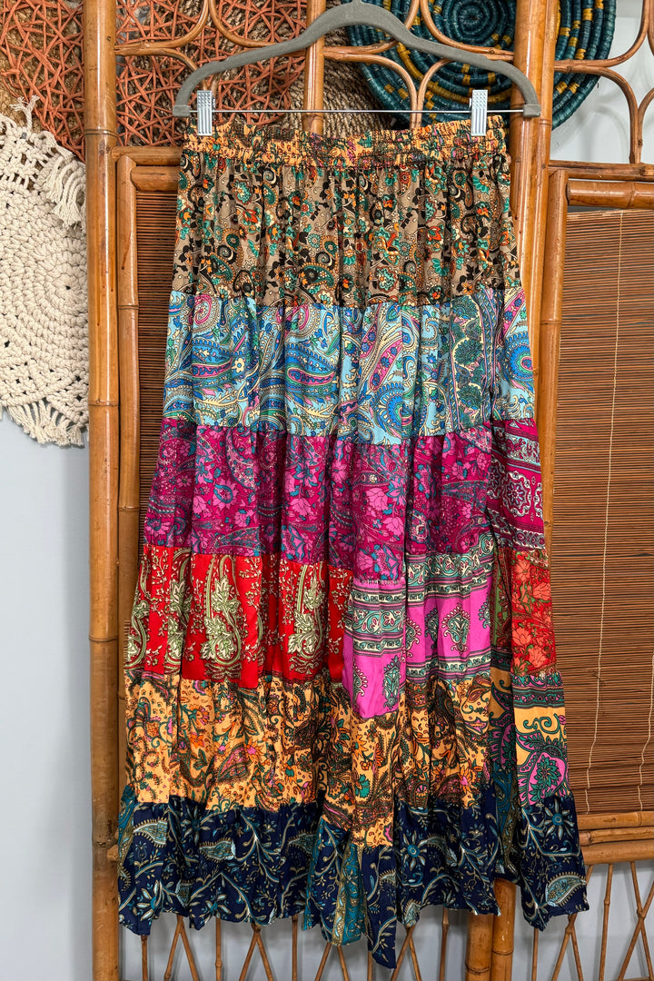 Funky Tiered Summer Print Maxi