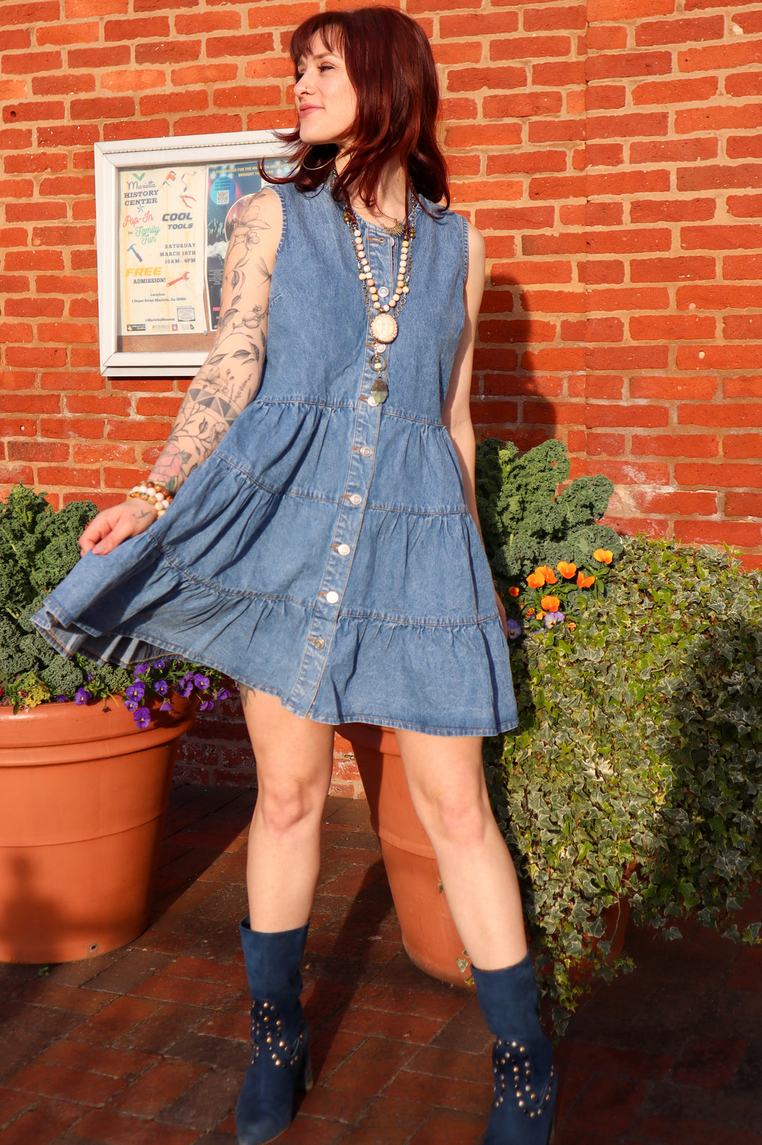 Sale - Jasmine Button Down Mini Dress