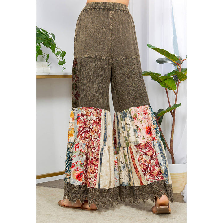 She's Groovy Bohemian Bell Bottoms Pull On Pants
