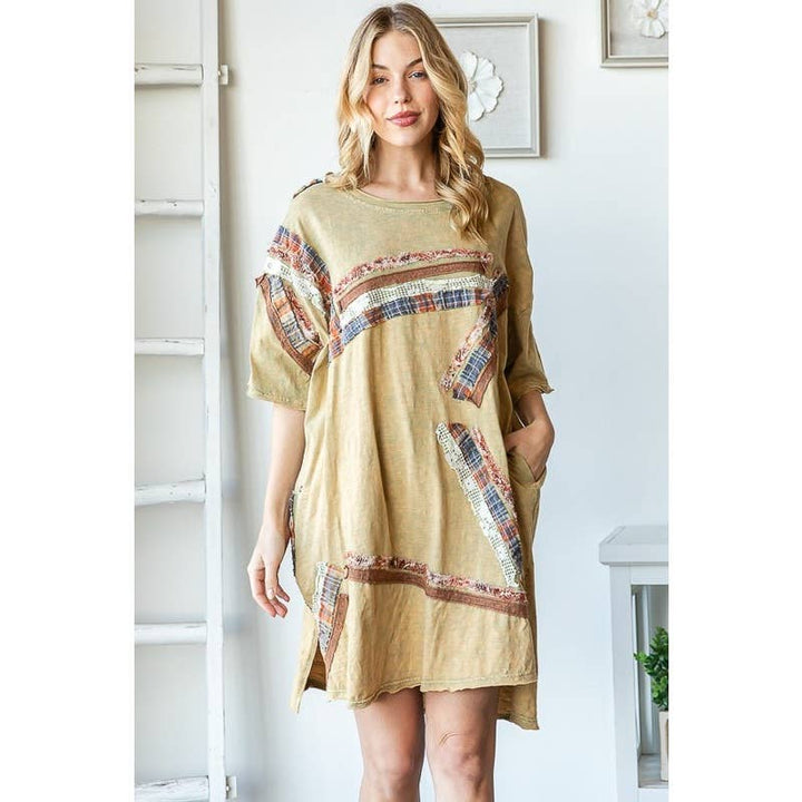 Easy Breezy Star Patchwork Drop Shoulder