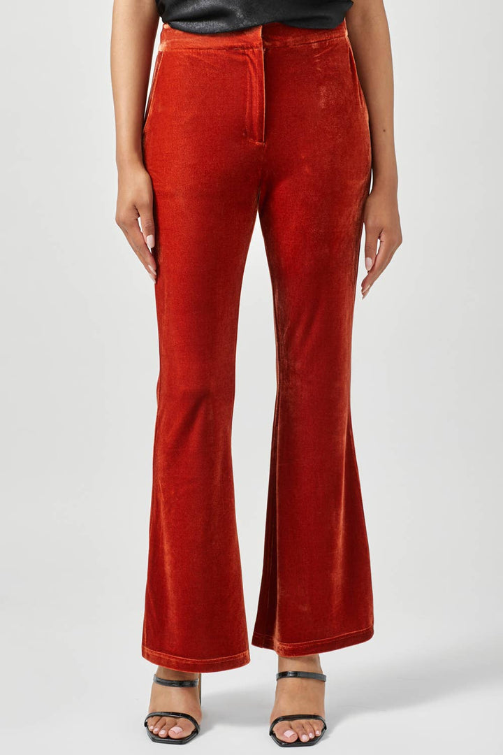 The Zenna Velvet Flare Trousers