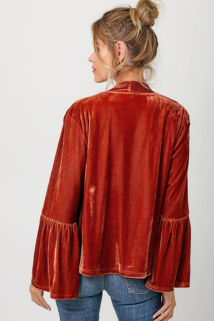 The Kendal Embroidery Velvet Kimono Jacket