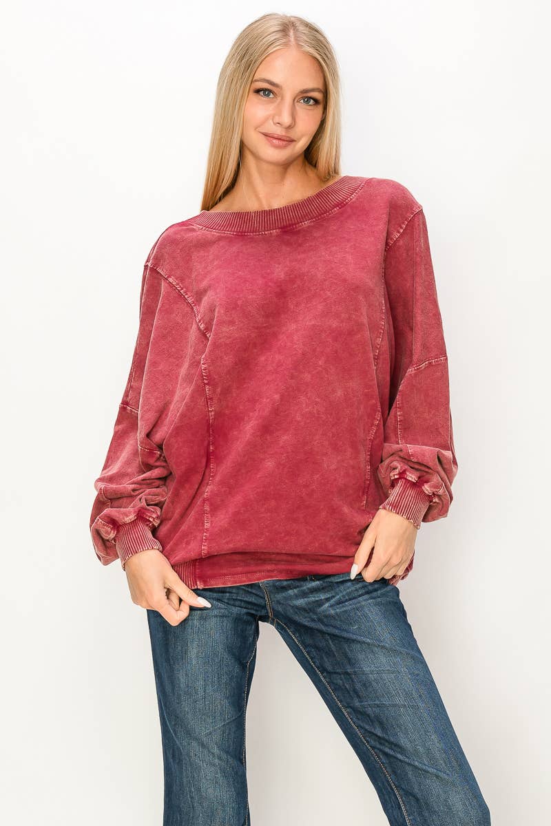 The Deb MineralWash Twisted Reversible Top