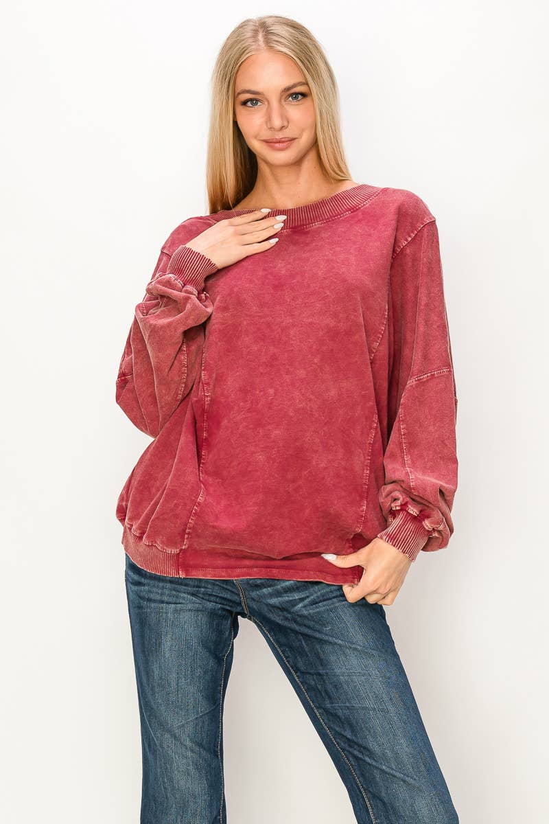 The Deb MineralWash Twisted Reversible Top