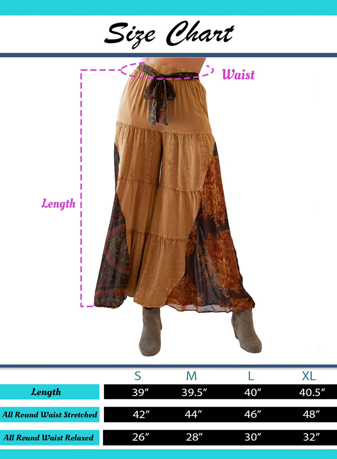 Anna Rustic Bohemian Patchwork Pants