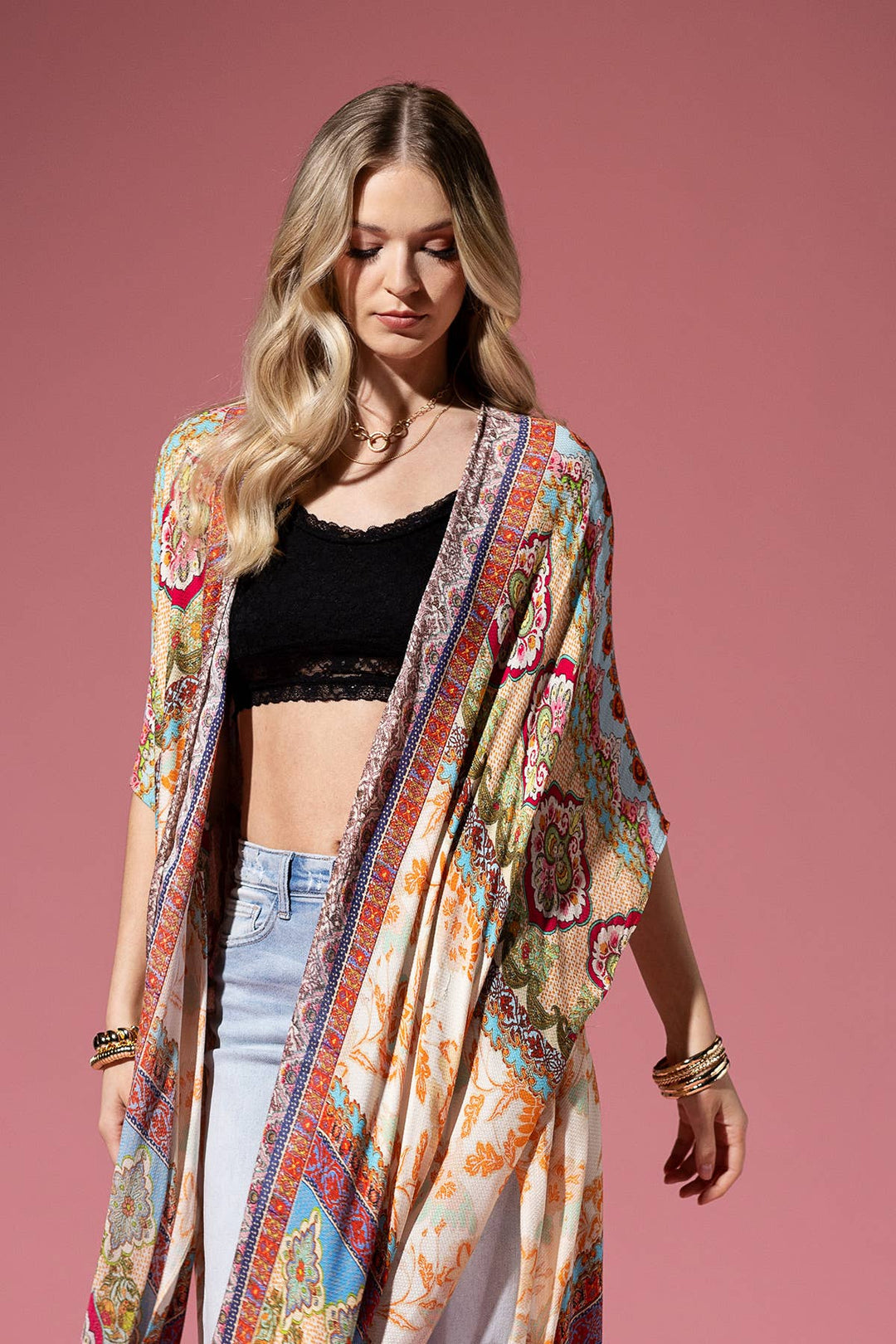 Cairo Fringe Boho Kimono