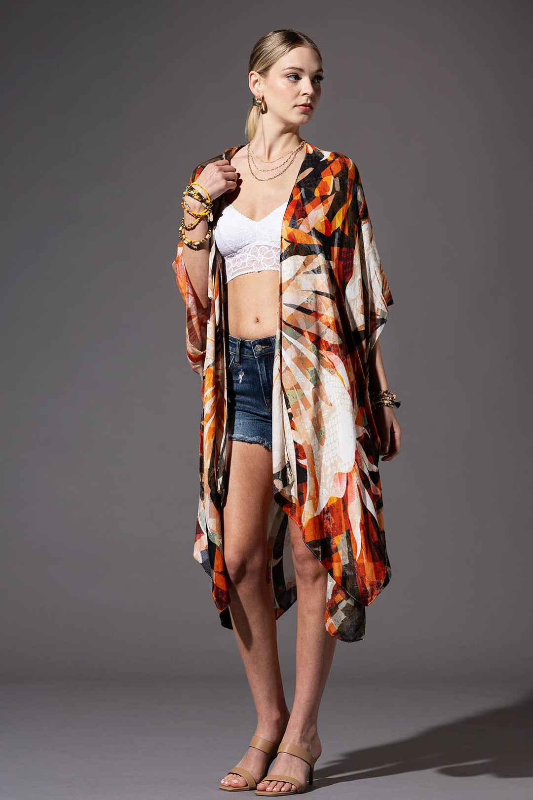 Veronica Boho One Sized Floral Kimono