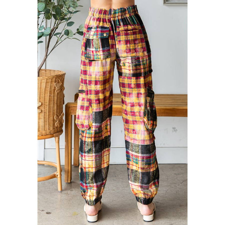 Not the First Rodeo Plaid Jogger Pants