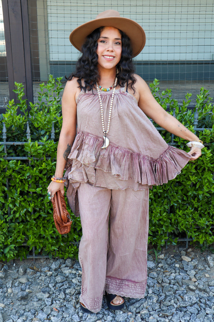 Sassy Sway Neutral Cotton Layering Tank Top