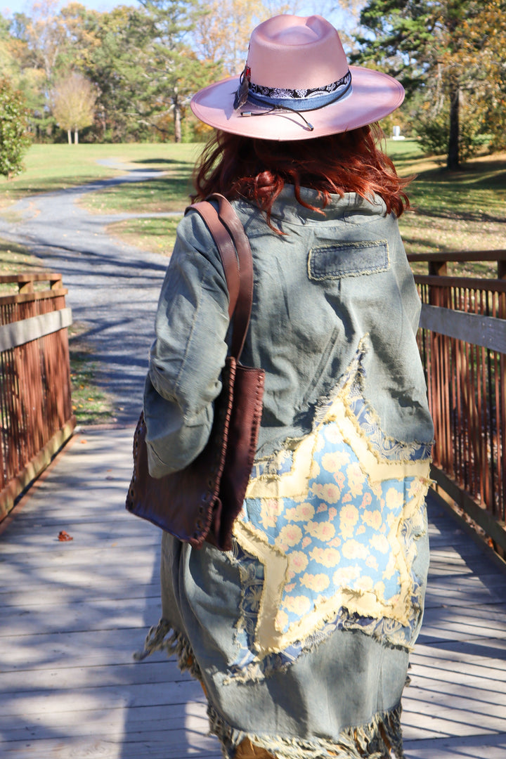 Sundown Denim Duster Layering Kimono