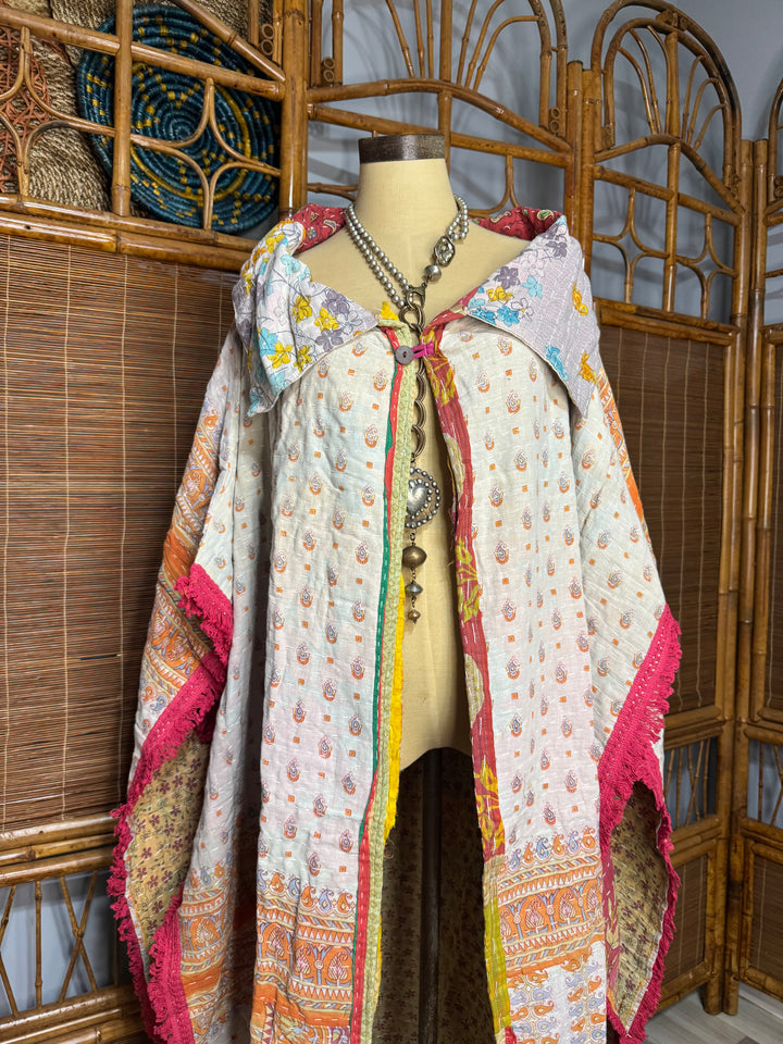 COMBO C- OOAK Sunrise Poncho Reversible Jacket Kimono