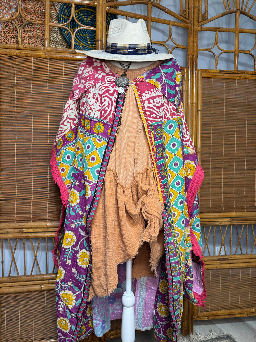 COMBO D-  OOAK Sunrise Poncho Reversible Jacket Kimono