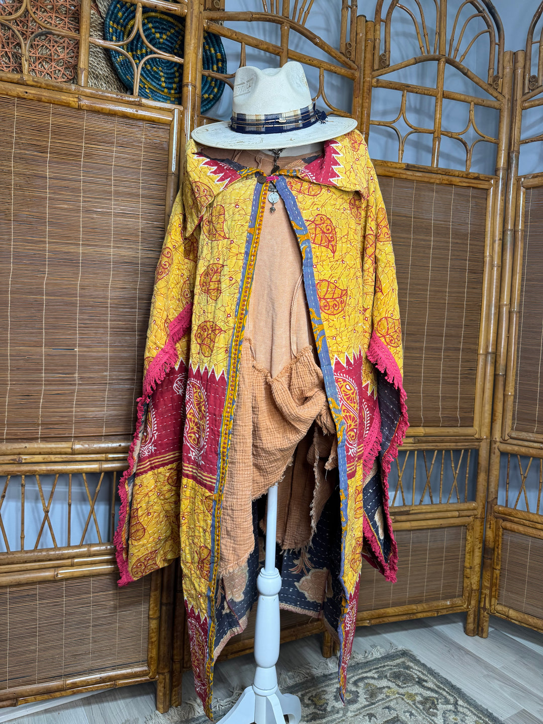 COMBO E-  OOAK Sunrise Poncho Reversible Jacket Kimono