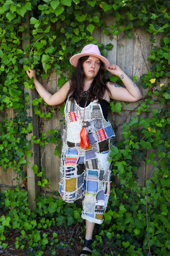 Work of Art Patchwork Overall