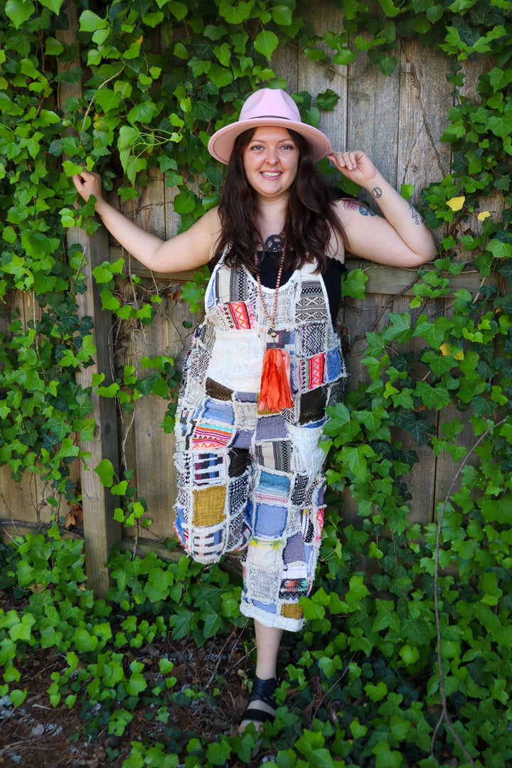 Work of Art Patchwork Overall