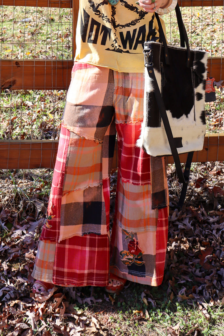 Harvest Moon Plaid Pant in Sacrlet