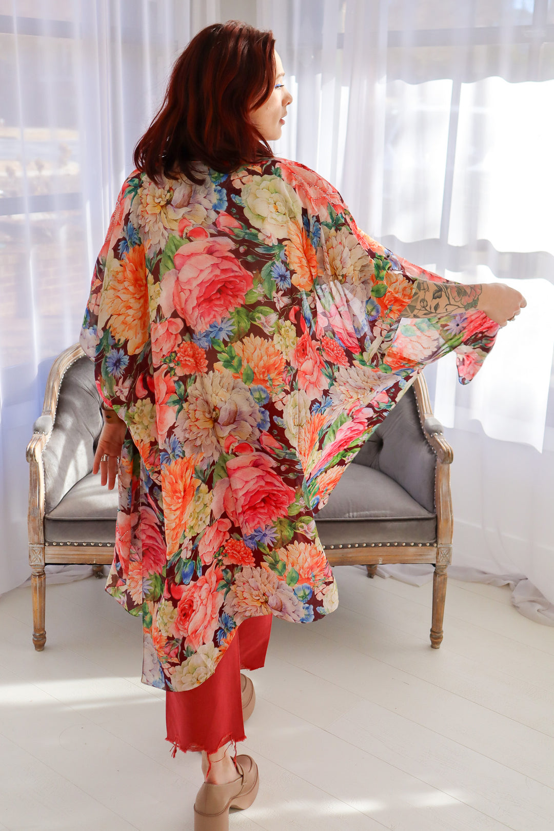 Sale - Floral Dreams Handbeaded Kimono