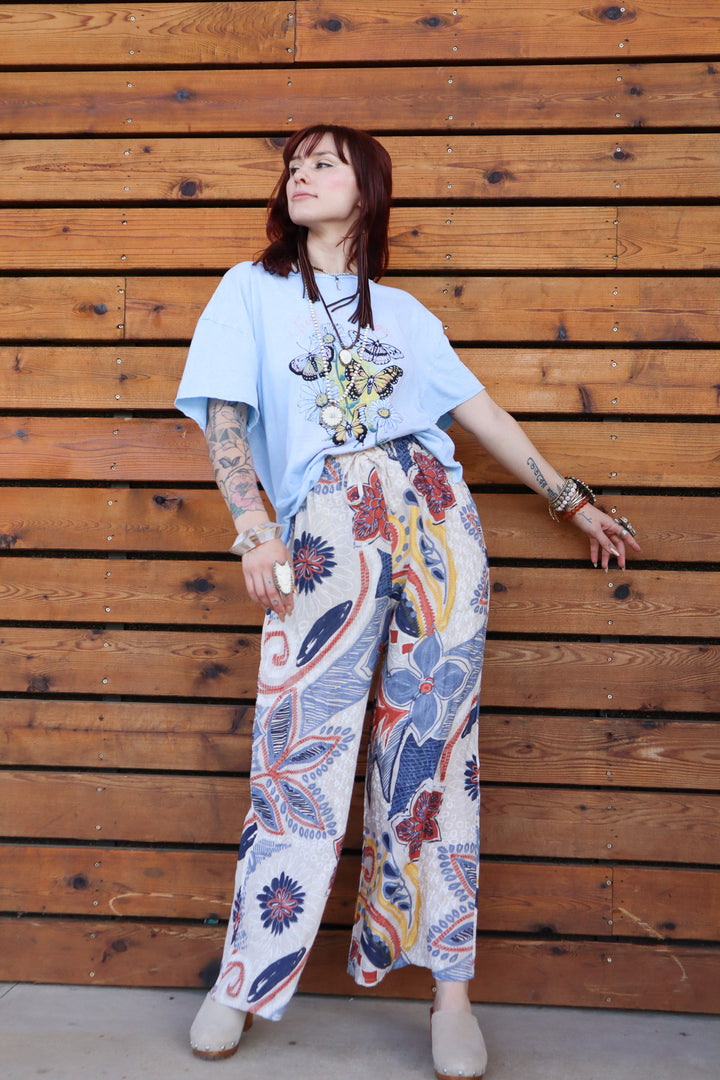 She's Abstract Funky Linen Summer Pant