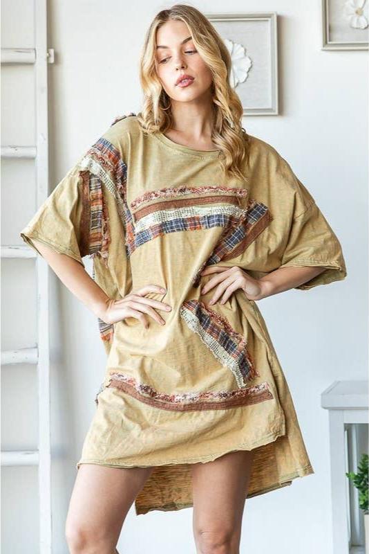 Easy Breezy Star Patchwork Drop Shoulder