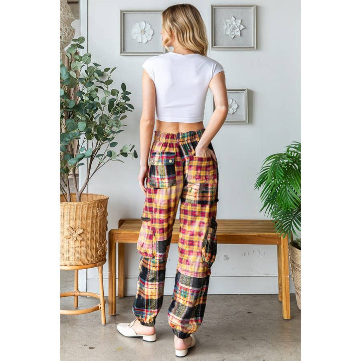 Not the First Rodeo Plaid Jogger Pants