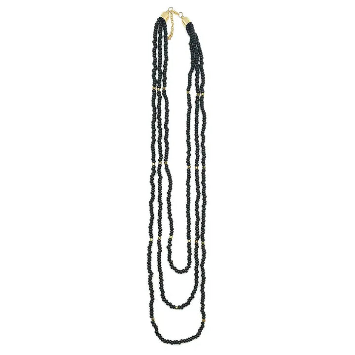 Chromatic Hues Sachi Triple Strand Layering Necklace