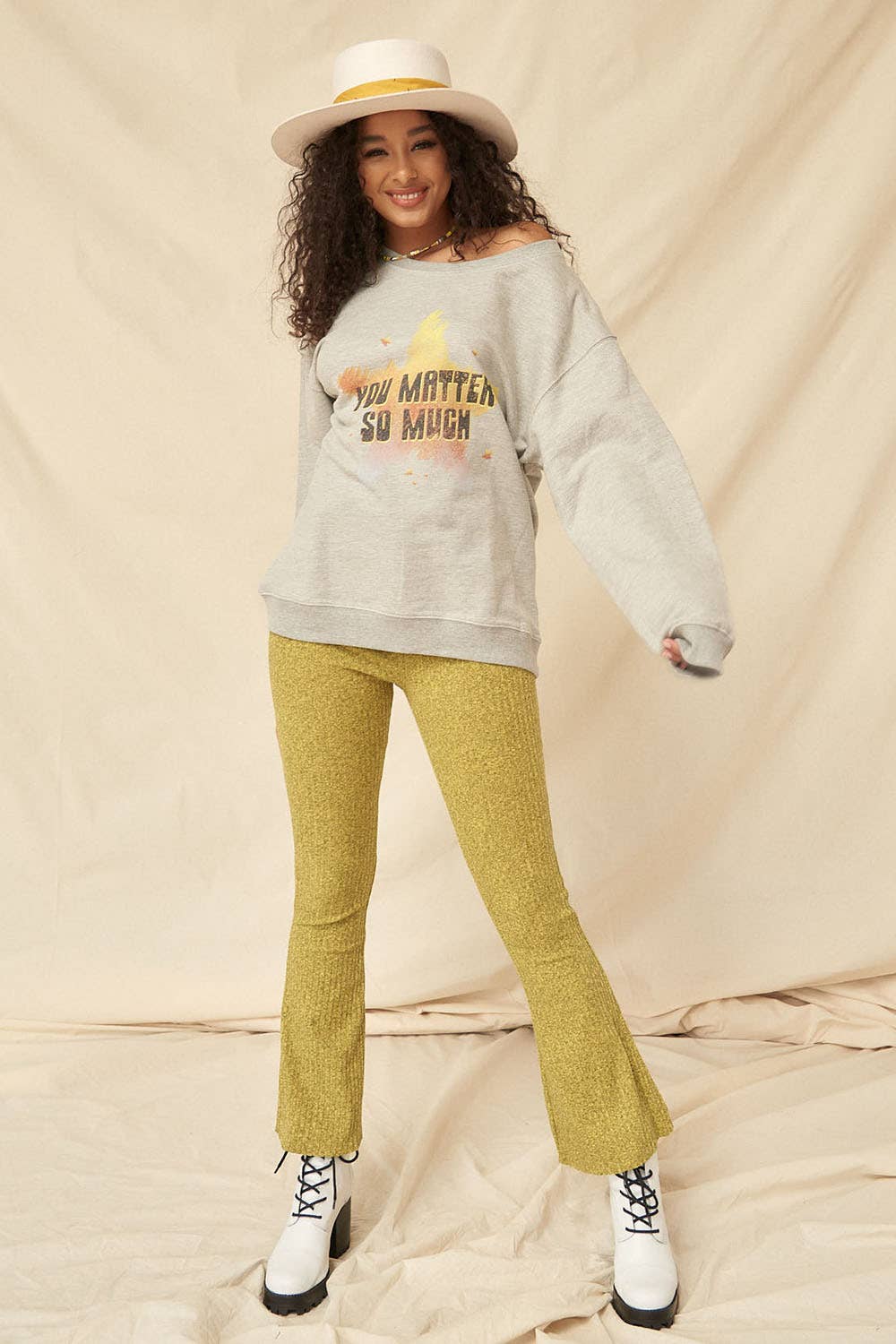 Sale You Matter Vintage-Print Graphic Sweatshirt