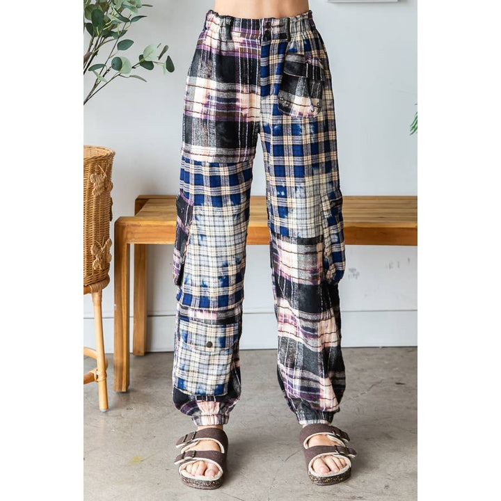 Not the First Rodeo Plaid Jogger Pants