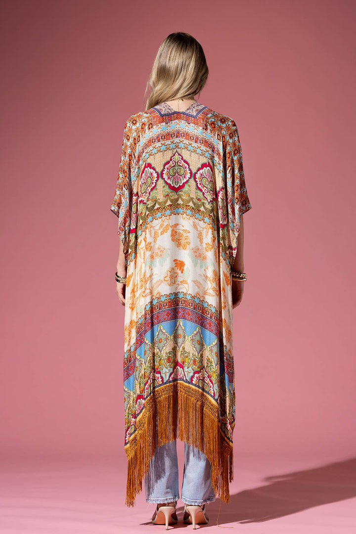 Cairo Fringe Boho Kimono