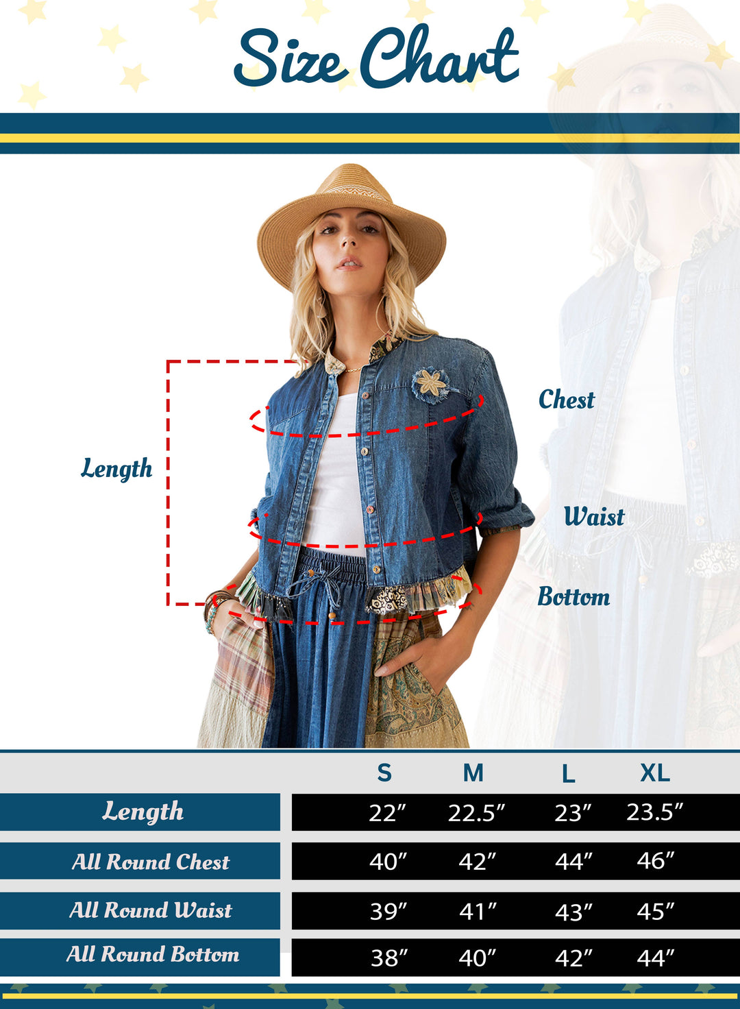 Annabelle Western Boho Chic  Patchwork Cropped Jacket