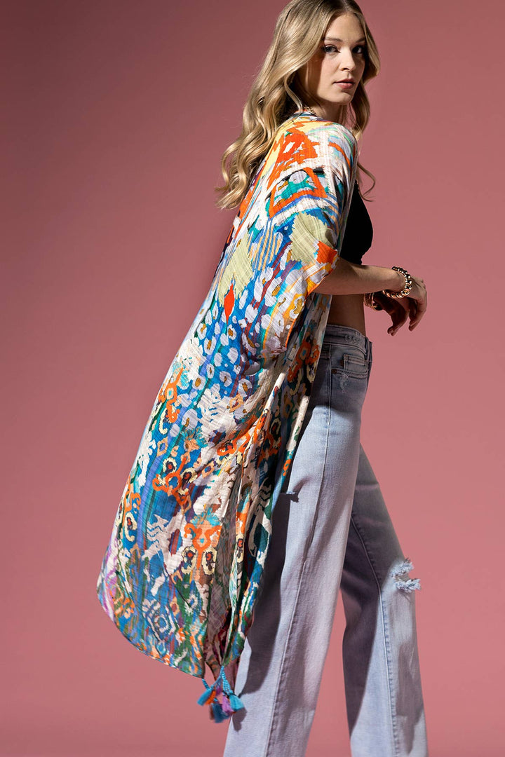 Soho funky Tassel Boho Layering Kimono