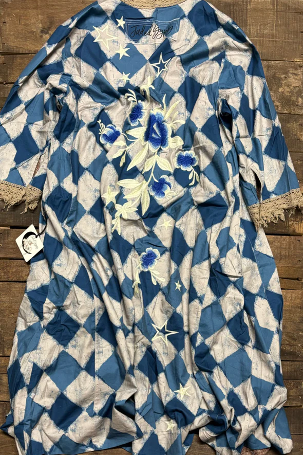 Royal Diamond Reversible Moonlight Walk Duster Jacket