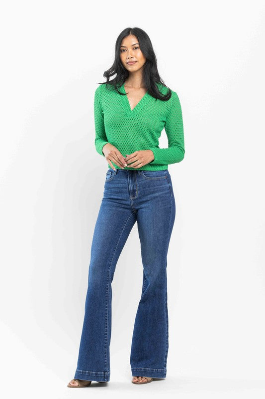 Judy Blue - High Waisted Classic Denim Flares